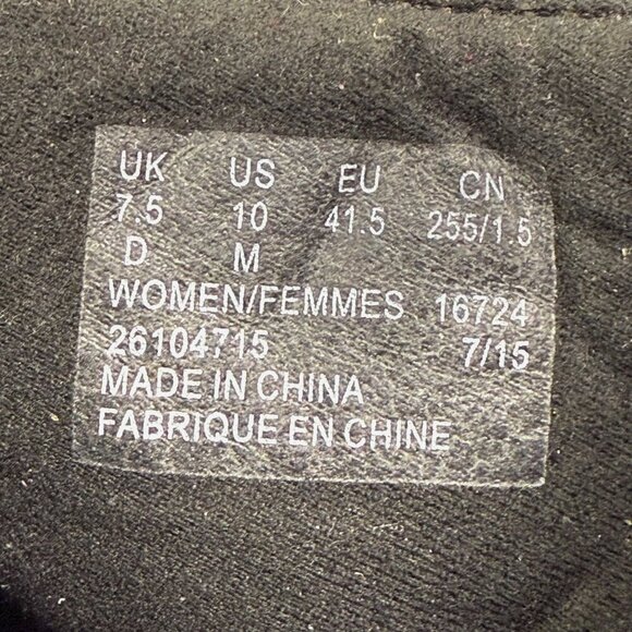 Clarks Whistle Watch Ankle Boots Sz 10 Black Leather Biker Booties 16724 - Picture 8 of 9